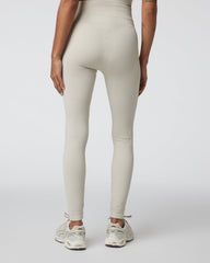 Vuori Waffle Seamless Legging Ecru High Rise Leggings