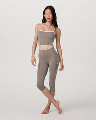 Vuori Vuori AllTheFeels™ Crop Legging Smokey Taupe Leggings