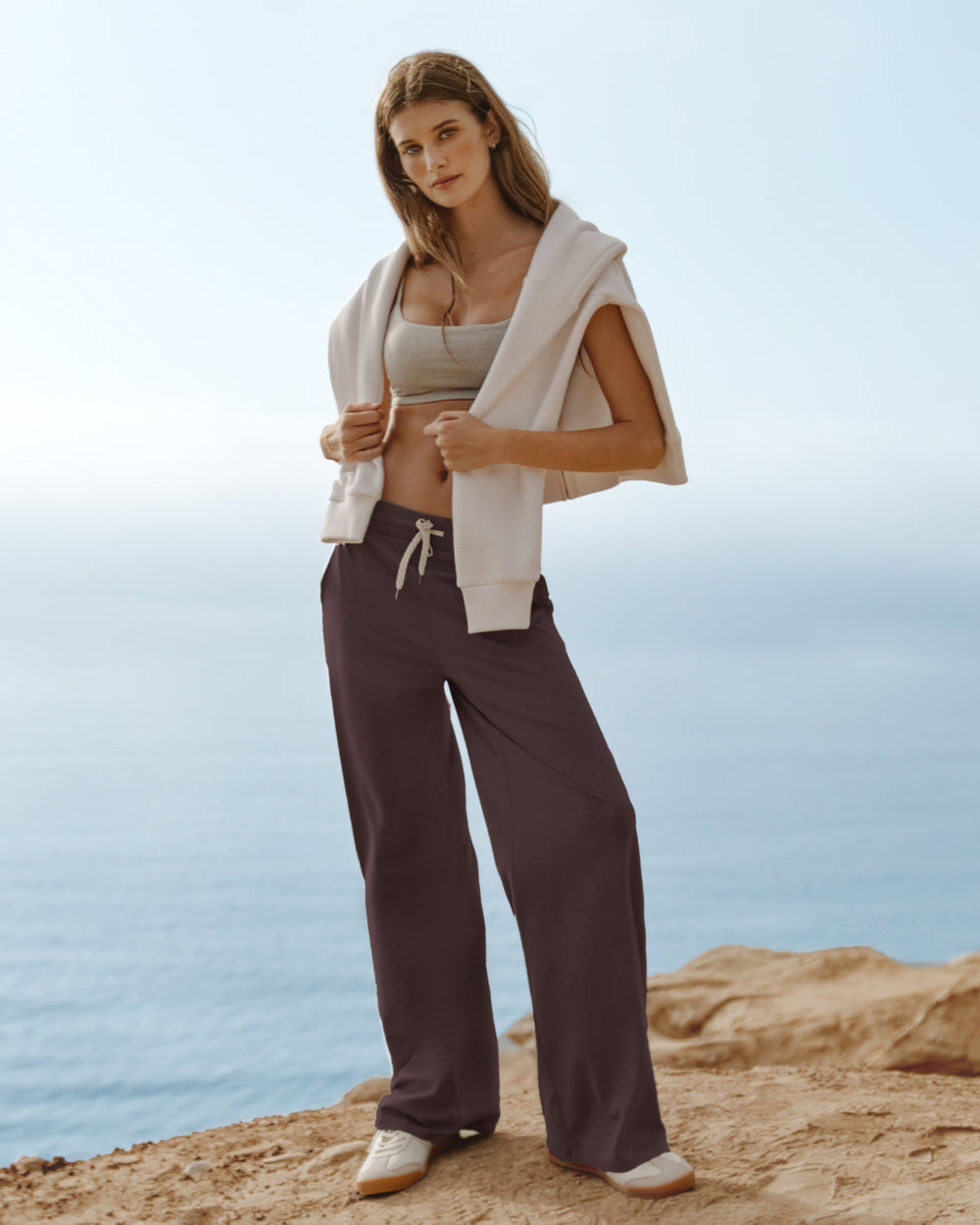 Vuori Halo Essential Wideleg Pant Java Heather