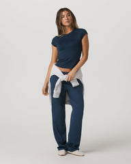 Vuori Halo Modern Straight Leg Pant - Long Blue Coast Heather