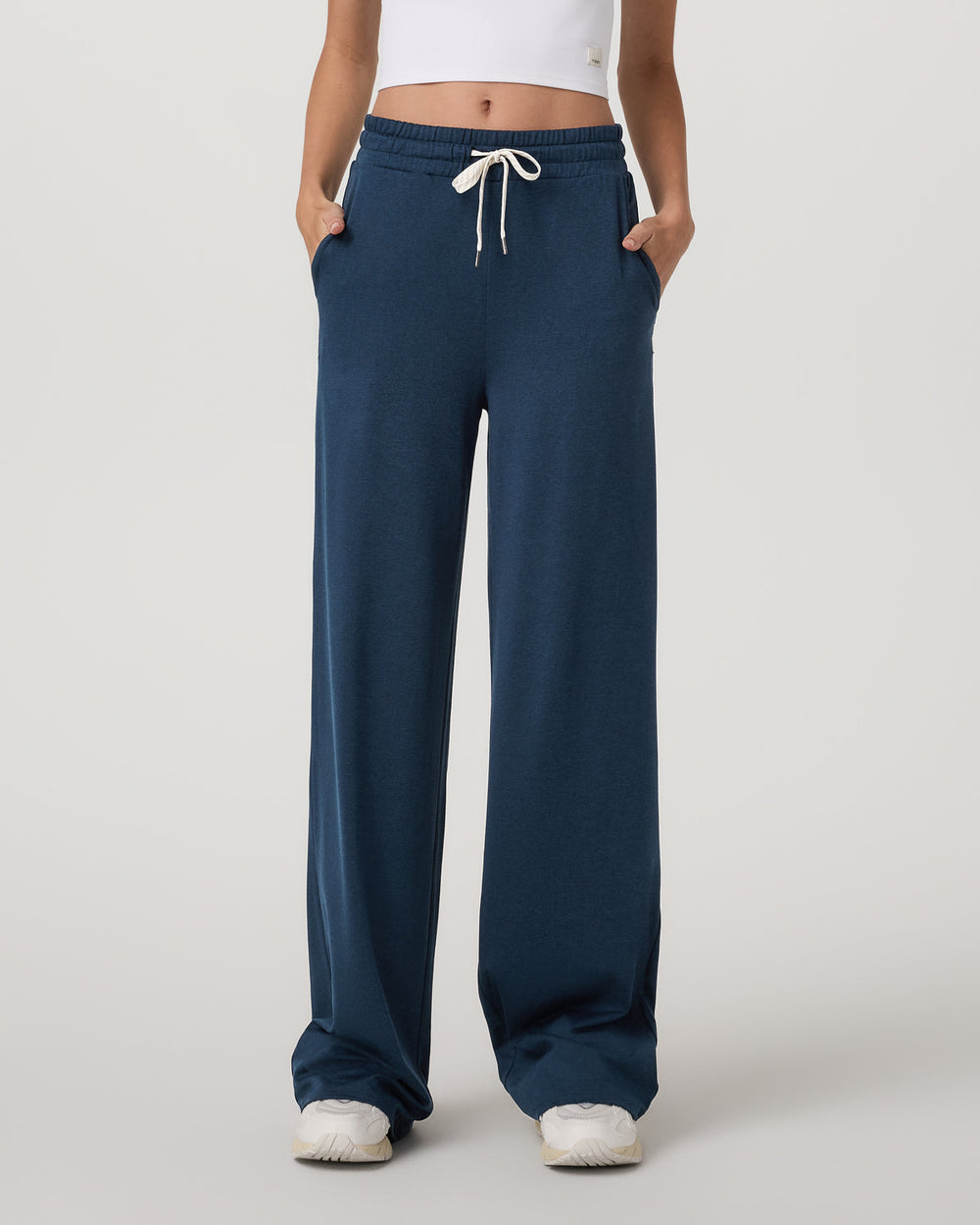Vuori Halo Wideleg - Long Women's Blue Coast Heather Pants