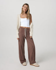 Vuori Halo Essential Wideleg - Long Women's Sable Heather Pants