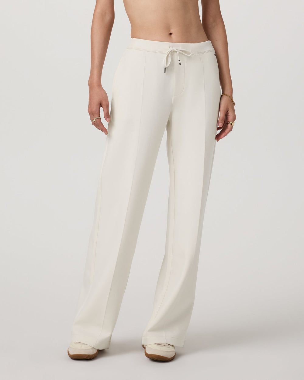 Vuori Compose Wideleg Pant Marshmallow Mid-High Rise Pants