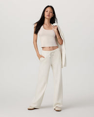 Vuori Compose Wideleg Pant Marshmallow Mid-High Rise Pants