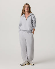 Vuori Women's Restore Classic Sweatpant - Short Pale Grey