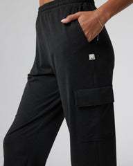 Vuori Boyfriend Cargo Sweatpant Black Heather Sweatpants