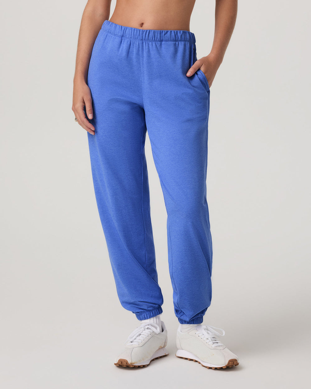 Vuori Halo Modern Sweatpant Women's Bright Iris Heather Pants