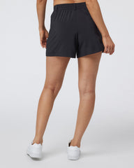 Vuori Villa Trouser Shorts Women's Black Pleated Shorts