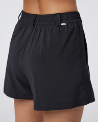 Vuori Villa Trouser Shorts Women's Black Pleated Shorts