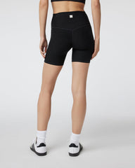 Vuori Clean Elevation Shorty Black Heather Biker Shorts