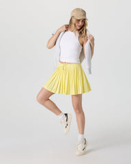 Vuori Clementine Pleated Skirt 15" Sunlight