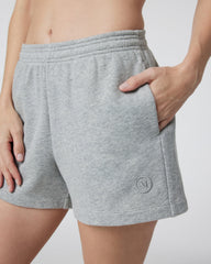Vuori Sedona Sport Short Light Heather Grey Fleece Shorts