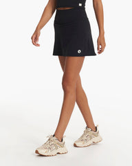 Vuori Volley Skirt Long Black Long Tennis Skirt