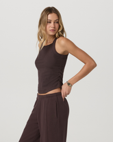Vuori Pose Cooper Tank Women's French Roast Tank Top