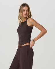 Vuori Pose Cooper Tank Women's French Roast Tank Top