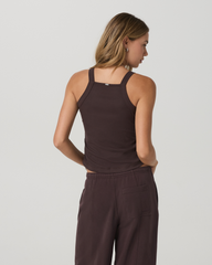 Vuori Pose Cooper Tank Women's French Roast Tank Top