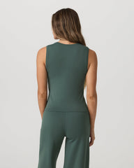 Vuori Halo Essential Scoop Tank Women's Agate Green Tank Top