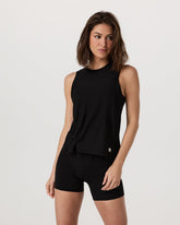 Vuori Energy Top Long Women's Black Performance Tank Top