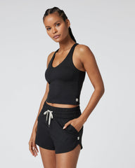 Vuori Halo Performance Crop 2.0 Black Heather Tank