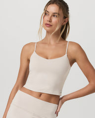 Vuori Halo Cami Women's Ecru Heather Performance Knit Top