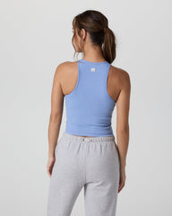 Vuori Pose Plyo Tank Women's Bluebell Rib Tank Top
