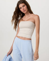 Vuori Halo Tube Top Women's Ecru Heather Tube Top