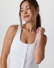 Vuori Pose Cardigan Tank White