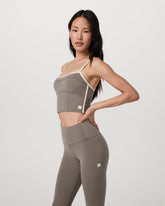 Vuori Vuori AllTheFeels™ Corset Tank Women's Smokey Taupe Top
