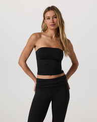 Vuori Halo Tube Top Women's Black Heather Tube Top