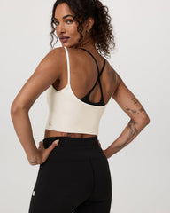 Vuori Daily Layered Tank Women's Marshmallow Performance Top