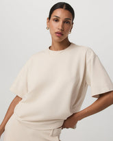Vuori Short Sleeve Maven Oversized Tee Women's Bone Tee Shirt