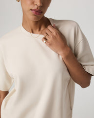 Vuori Short Sleeve Maven Oversized Tee Women's Bone Tee Shirt