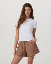 Vuori Short Sleeve Feather Classic Tee Women's White T-Shirt