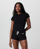 Vuori Short Sleeve Seamless Surge Tee Black