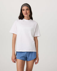 Vuori Short Sleeve Heavyweight Oversized Cotton Tee White