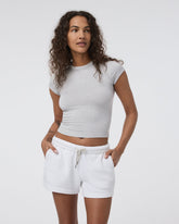 Vuori Halo Baby Tee Pale Grey Heather