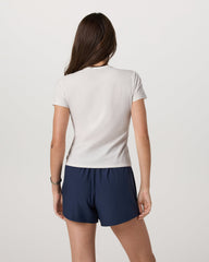 Vuori Short Sleeve Feather Classic Tee White Heather T-Shirt