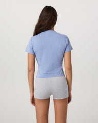 Vuori Short Sleeve Feather Baby Tee Women's Bluebell T-Shirt