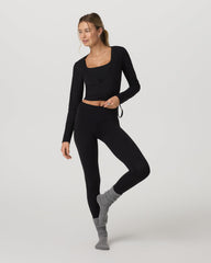 Vuori Vuori AllTheForm™ Wrap Top Women's Black Wrap Top