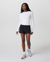 Vuori Long Sleeve Seamless Surge Tee White