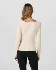 Vuori Long Sleeve Tuvalu Boat Neck Bone