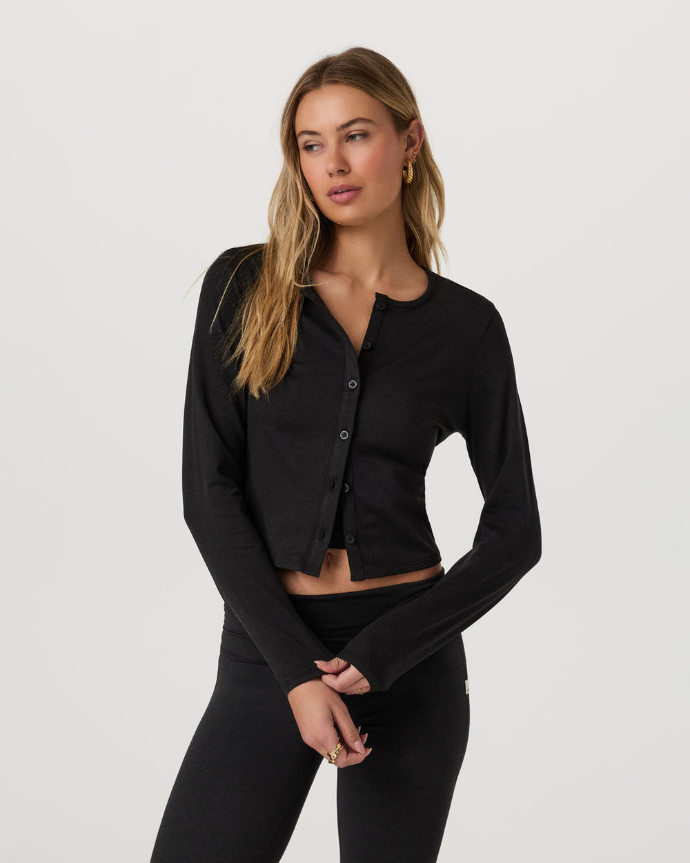 Vuori Halo Cardigan 2.0 Black Heather