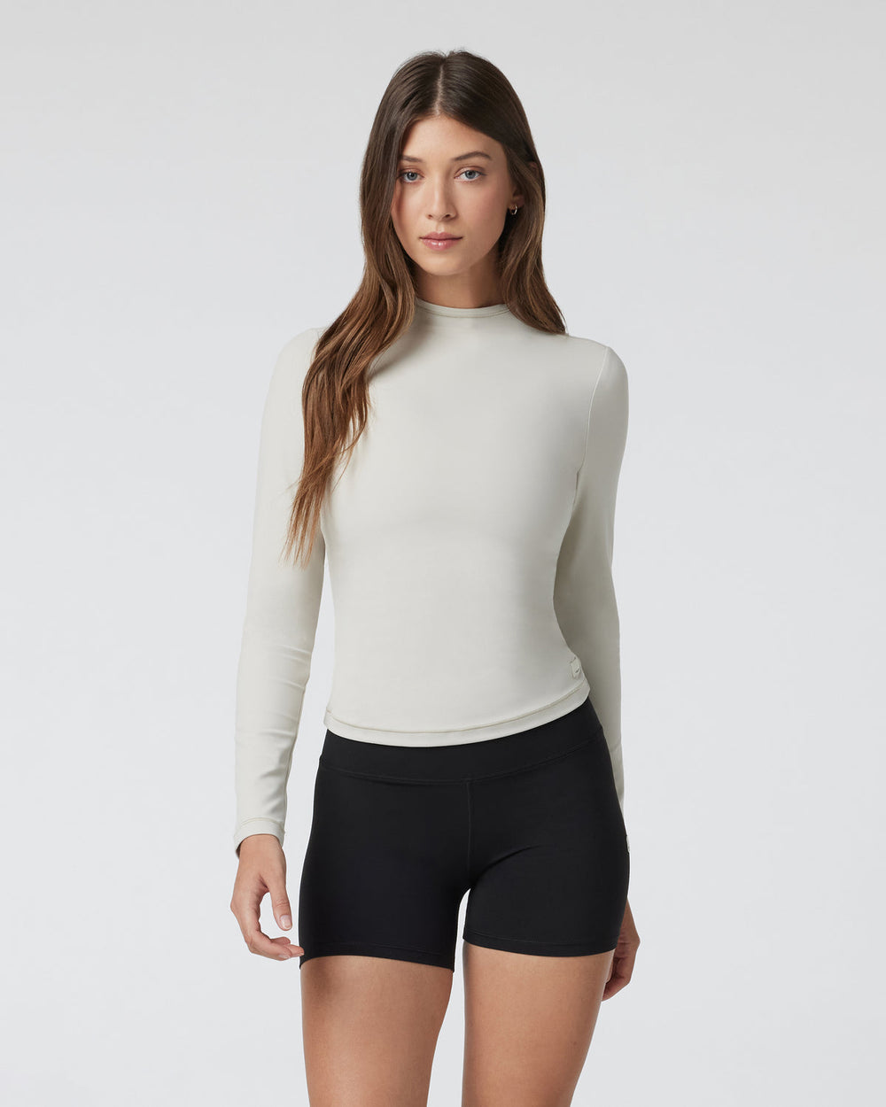 Vuori Vuori AllTheFeels Long Sleeve Mock Ecru