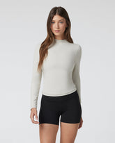 Vuori Vuori AllTheFeels Long Sleeve Mock Ecru