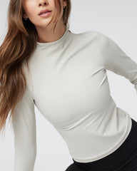 Vuori Vuori AllTheFeels Long Sleeve Mock Ecru