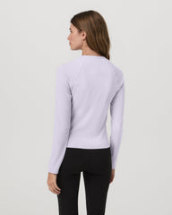 Vuori Long Sleeve Pose Crew Women's Lavender Ice Crewneck