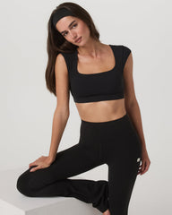 Vuori Vuori AllTheForm™ Short Sleeve Bra Women's Black Sports Bra