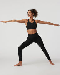 Vuori Elevation Racer Bra Black Racerback Sports Bra