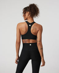Vuori Elevation Racer Bra Black Racerback Sports Bra