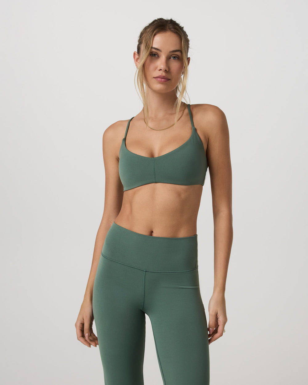 Vuori Vuori AllTheFeels™ Strappy Back Bra Women's Agate Green Bra
